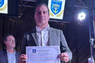 Vereador Ticiano é homenageado na 24ª FECACESP, em São Paulo — vereador ticiano e homenageado na 24a