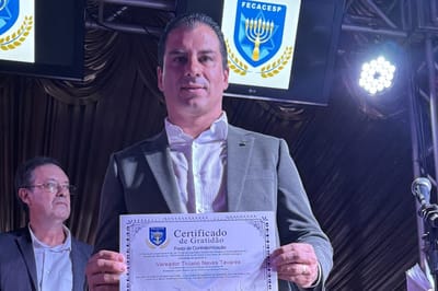 Vereador Ticiano é homenageado na 24ª FECACESP, em São Paulo — 543