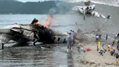 Avião cai em Ubatuba: Piloto morre e cinco feridos em acidente aéreo — aviao cai