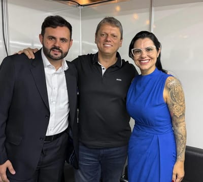 Governador Tarcísio, Prefeito Lucas Sanches e Secretário Carlos Santiago destacam integração partidária em Encontro do PL em Guarulhos — governador tarcisio prefeito