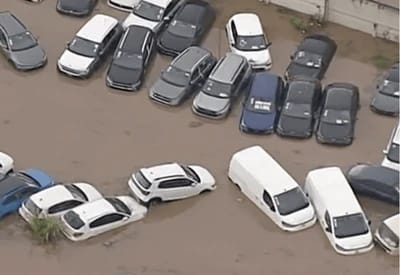 "Temporal em Guarulhos causa prejuízo de R$ 10 milhões e destrói dezenas de carros em concessionária" — 534