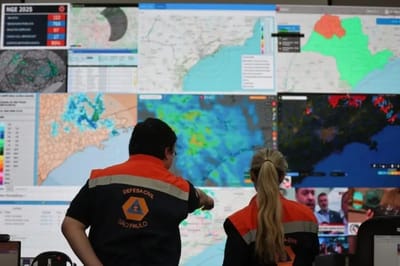 "Frente Fria em SP: Defesa Civil Alerta para Chuvas Intensas e Ventos de Até 80 km/h em 5 Regiões do Estado" — 528