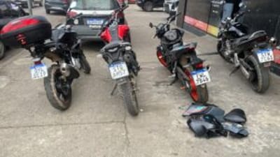 4 Motos Roubadas Recuperadas e 1 Bandido Preso em Guarulhos