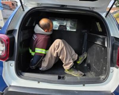 GCM prende homem por roubo em ônibus intermunicipal na Via Dutra — gcm prende homem 3