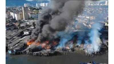 Incêndio na Baixada Santista Cancela Lançamento da Nova Vila Belmiro — incendio na baixada santista