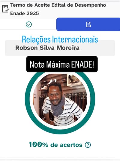 Aluno de Guarulhos Tira Nota Máxima no Simulado Enade de Relações Internacionais — aluno de guarulhos tira nota maxima
