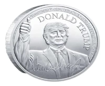 “Sem Fake News Aqui”: Tesouro dos EUA Confirma Moeda Comemorativa de US$ 1 Com Rosto de Donald Trump — sem fake news aqui tesouro dos