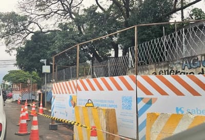 Obras da Sabesp na Av. Paulo Faccini Geram Transtornos no Trânsito e Comércio — obras da sabesp na av paulo
