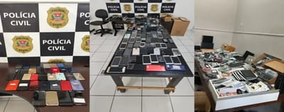 Polícia de SP faz operação contra receptação de celulares roubados — 20