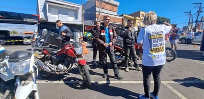 Maio Amarelo em Guarulhos: Ação na Timóteo Penteado usa realidade virtual para alertar motociclistas e proteger o trânsito da cidade — 18