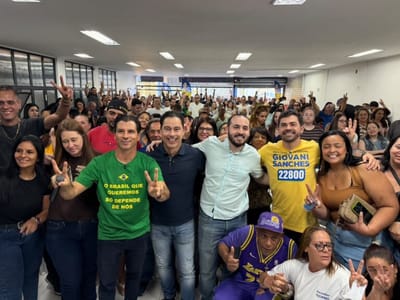 Campanha do Deputado Federal Márcio Alvino ganhou destaque em Guarulhos com apoio do Ex. Presidente da Câmara Municipal de Guarulhos TICIANO vereador mais votado em reeleição na história da cidade. — 69