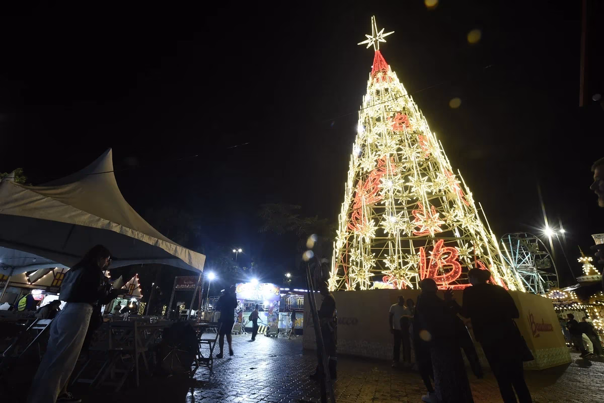 Natal no Bosque Maia 2025: Árvores Gigantes e a Maior Casa do Papai Noel