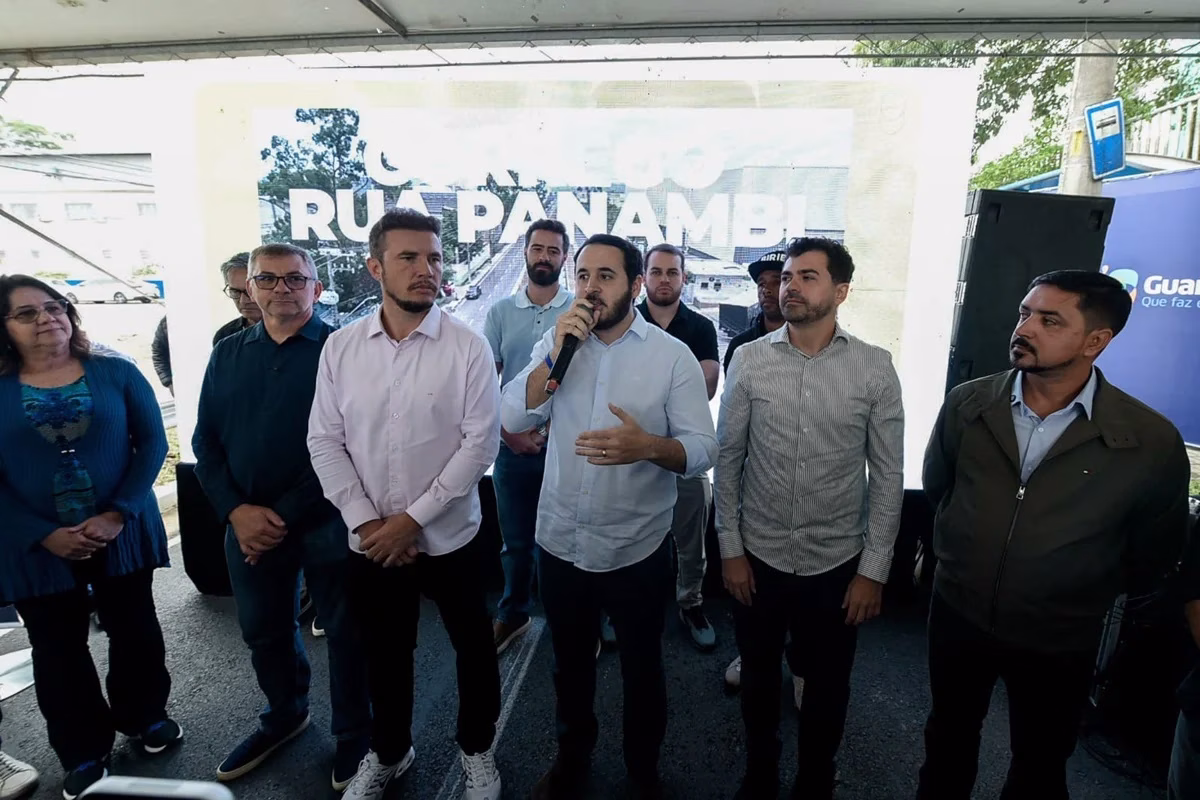 Lucas Sanches inaugura canalização do Córrego Panambi para combater enchentes em Cumbica