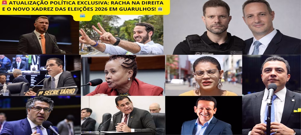 Eleições 2026 Atualizadas: O racha de Mesquita (PP) com o prefeito Lucas Sanches (PL) e o xadrez para Deputado em Guarulhos